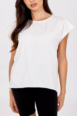 Cap Sleeve Top Cream