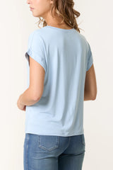 Italian Round Neck Tee Blue