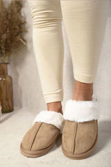 Cosy Lined Closed Toe Slippers