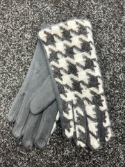 Houndstooth Gloves
