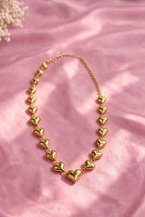 Gold Hearts Necklace