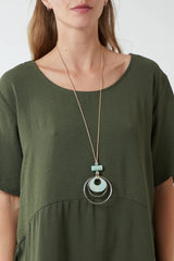 Relaxed Fit Pocket Dress in Khaki