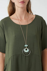Relaxed Fit Pocket Dress in Khaki