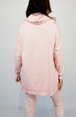 Knitted Two Piece Lounge Set Pink