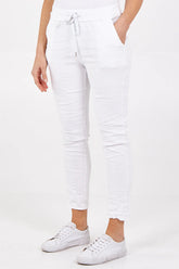Super Stretch Magic Trousers in White