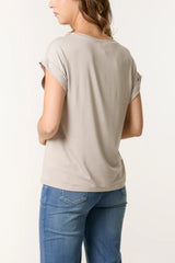Italian Round Neck Tee Mocha