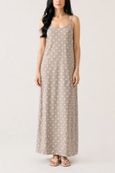 Thin Strap Spot Maxi Stone