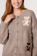 Bear & Bow Knitted Button Cardigan