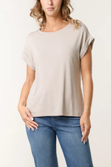 Italian Round Neck Tee Mocha