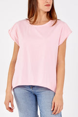 Cap Sleeve Top Pink