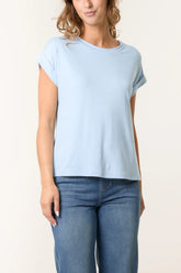 Italian Round Neck Tee Blue