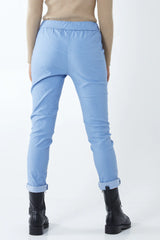 Super Stretch Magic Trousers in Pale Blue
