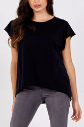 Cap Sleeve Top Black