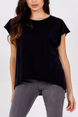 Cap Sleeve Top Black