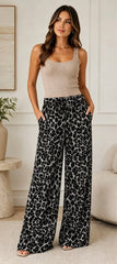 Leopard Trousers Grey