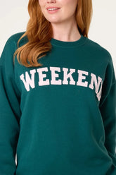 Weekend Sweatshirt Teal