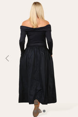 Bardot Midi Dress Navy