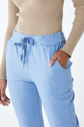 Super Stretch Magic Trousers in Pale Blue