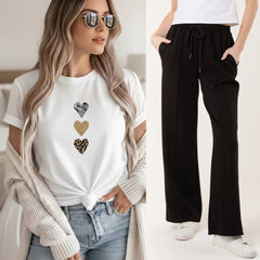 Drawstring Sweat Trousers Black