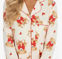 Teddy Bear Print Pyjamas