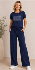 Tencel Trousers Navy