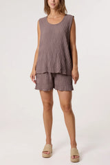 Crinkle Shorts and Top Co-ord Mocha