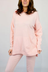 Knitted Two Piece Lounge Set Pink