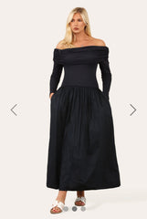 Bardot Midi Dress Navy