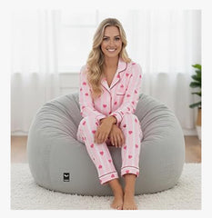 Pink Stripe and Hearts Pyjamas