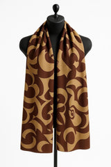 Two Tone Floral Scarf