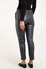 Magic PU Coated Trousers Charcoal