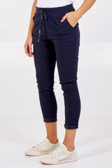 Super Stretch Magic Trousers in Navy