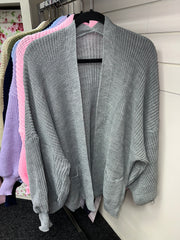 Balloon sleeve cardigan