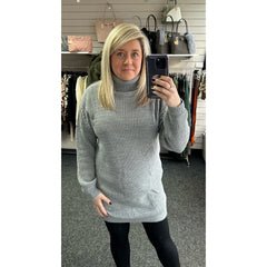 Roll Neck Knitted Dress