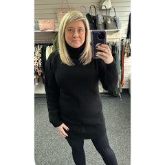 Roll Neck Knitted Dress