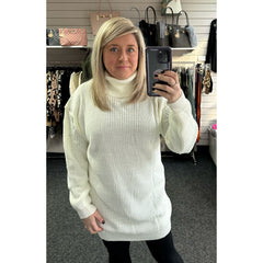 Roll Neck Knitted Dress