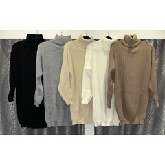 Roll Neck Knitted Dress