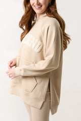 Cotton 2 Piece Lounge Set "Weekend" Stone