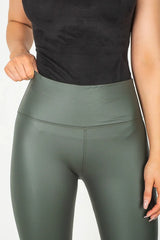PU Leggings Kahki