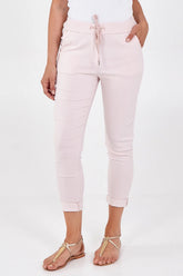 Super Stretch Magic Trousers in Pale Pink