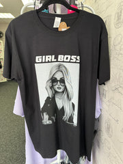 Girl Boss Oversized Tee in Black