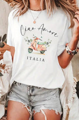 Ciao Amore Oversized Tee White