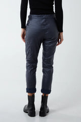 Magic PU Coated Trousers Navy