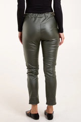 Magic PU Coated Trousers Khaki