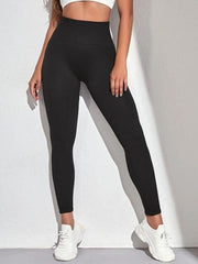 High Waisted Ribbed Leggings