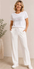 Tencel Trousers White