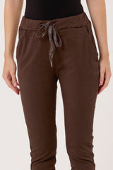 Super Stretch Magic Trousers in Brown