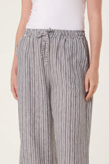 Striped Trousers Charcoal