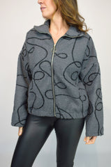 Embroidered Zip Jacket