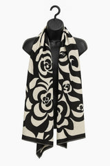 Two Tone Floral Scarf